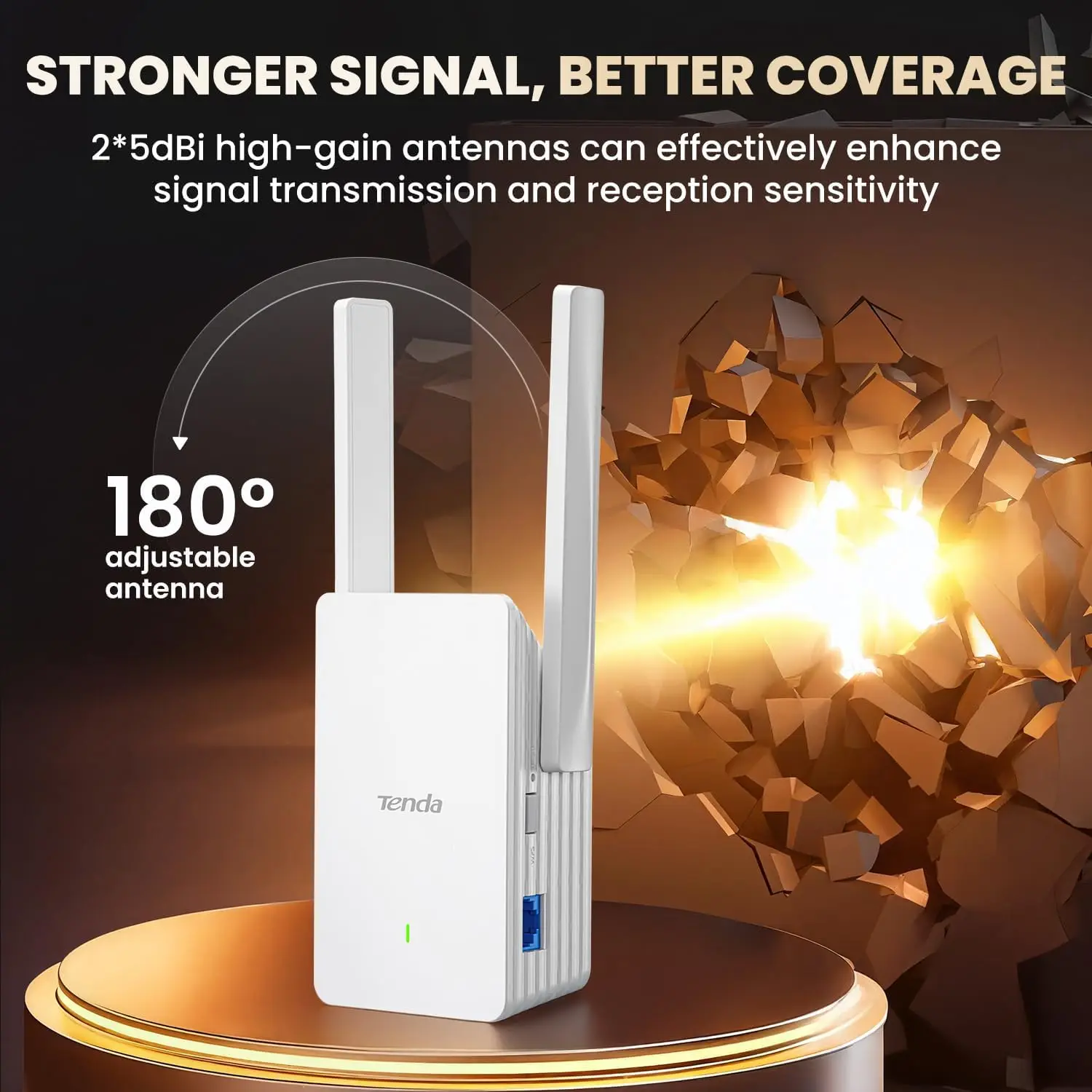 Ripetitore WiFi Con Amplificatore Di Segnale – Modalità Ripetitore/AP, Copertura Ultra Larga, Configurazione Con Pulsante WPS, Compatibile Con Tutti I Router E Dispositivi