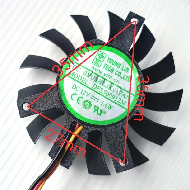 1 PC Nuovo per DFS500912L DFS500912M 12V Router Ventola di raffreddamento della CPU del computer