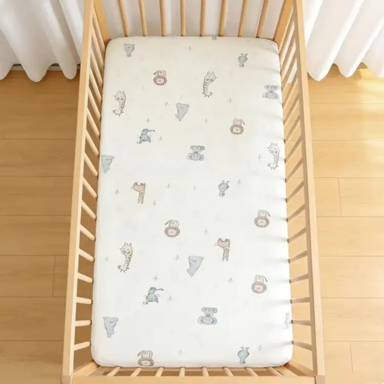 Baby Fitted Crib Sheet Crib Mattress Sheet for Toddler Bed Baby Crib Mattress Sheets  for Newborn Toddler Fitted Crib Sheet,