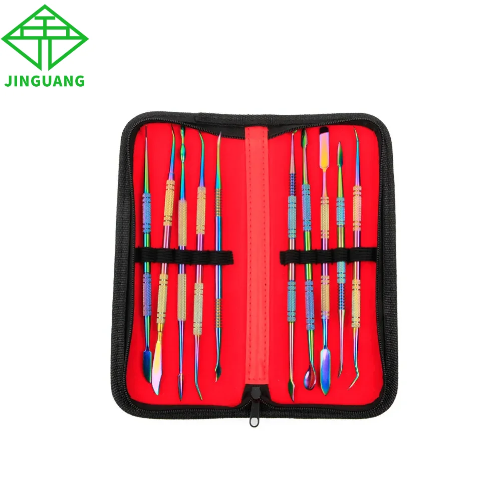 

3 x 10pcs/set Colored Titanium Steel Dental Spatula Plaster Knife Practical Versatile Teeth Wax Carving Tool Dentistry Supplies