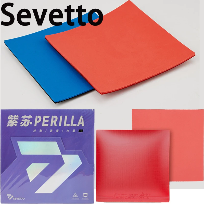 

Накладка для настольного тенниса Sevetto Perilla, нет необходимости клее, липкие прыщи, высокоэластичная накладка для пинг-понга с губкой, хороший контроль