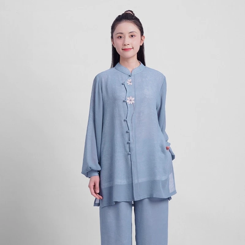 Tai Chi Kung Fu Suit Chinese Traditional Martial Arts Uniform for Women and Men Fluid Drape Breathable & Comfortable