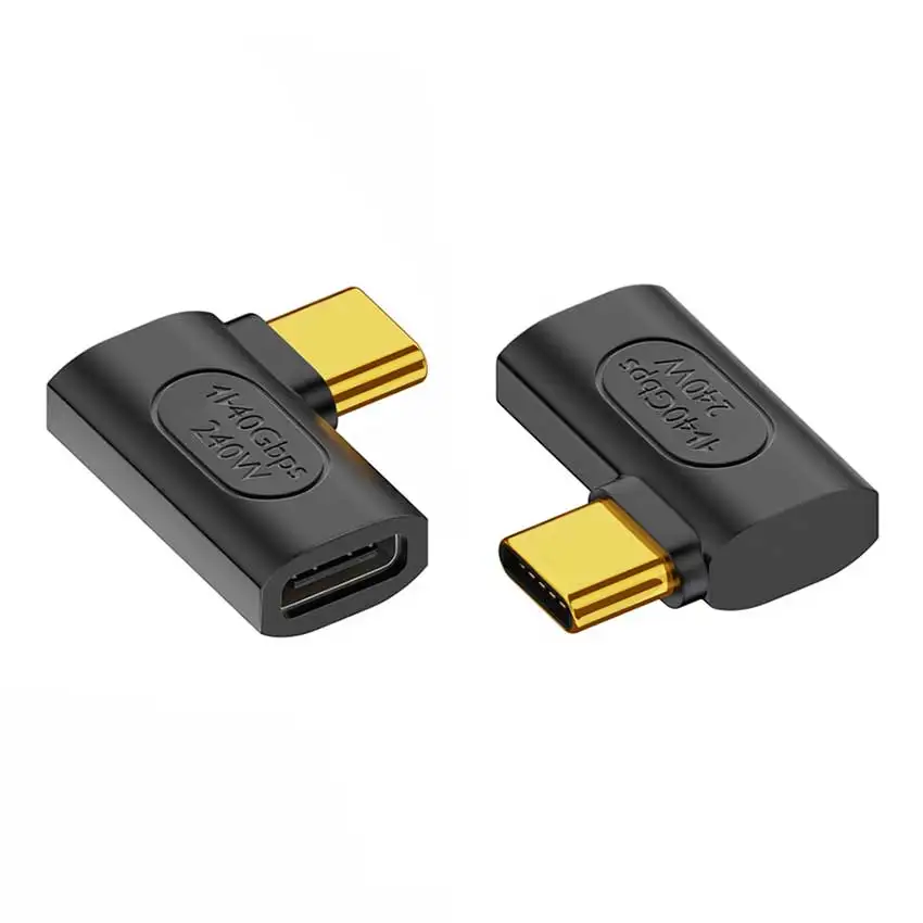 JCD USB 4.0 Type-C قابس مهايئ USB-C ذكر إلى أنثى موسع OTG 40Gbps نقل 240 واط شحن سريع محول البيانات