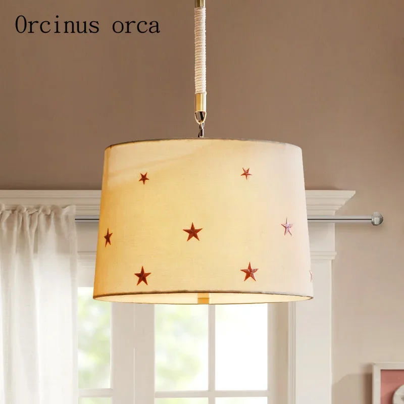 

American modern minimalist furniture chandelier living room children's room romantic and warm star chandelier free shipping