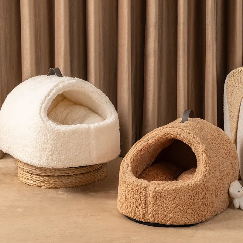 Cama cálida nido en forma de zapatilla para gatos y perros pequeños - imagen 5