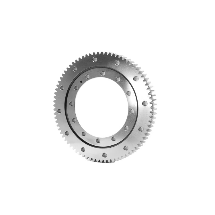 XA240574 Slewing Bearing With Cross Roller Mounting Holes With External Teeth 84kg 480*695*77 Mm For Construction Machinery