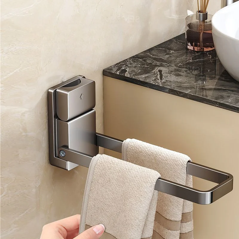 1/2/3pcs Integrated Smooth Carbon Steel Suction Towel Rack Strong Vacuum Suction Cup Long Holder For Washroom Hand Towel Storage