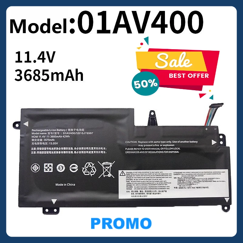 

Lithium Battery for Lenovo Thinkpad S2 13 01AV400 01AV401 Laptop