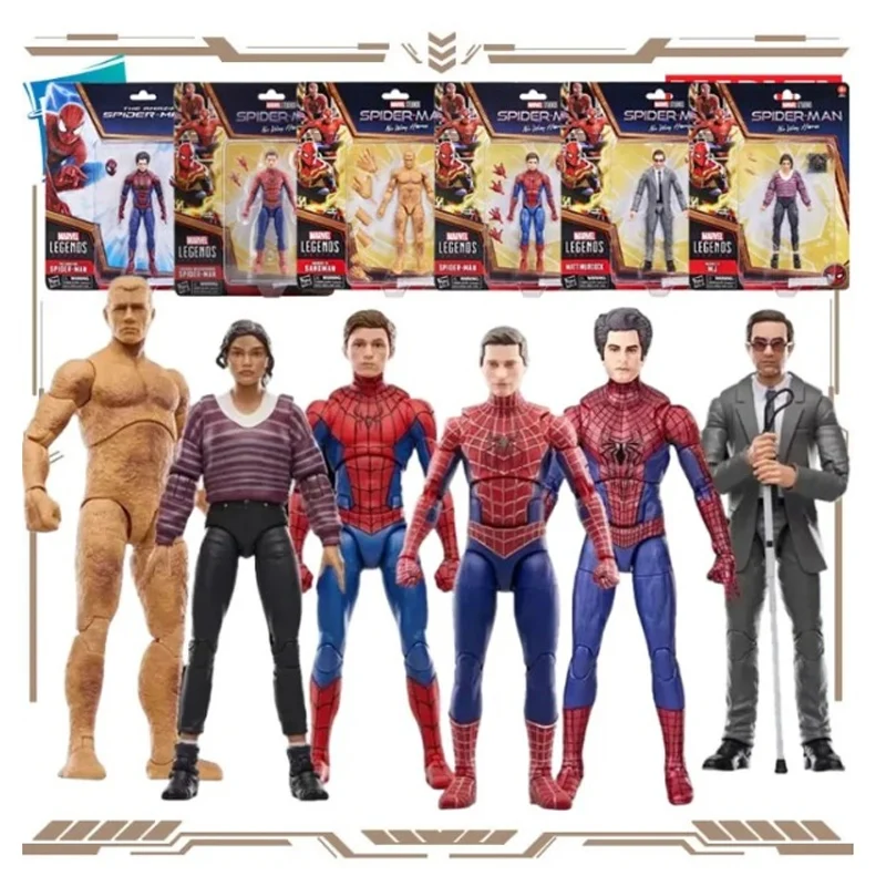 Hasbro Original Marvel Spider-Man No Way Home Sandman Matt Muroock figuras de acción de juguete para niños niñas regalo adornos coleccionables
