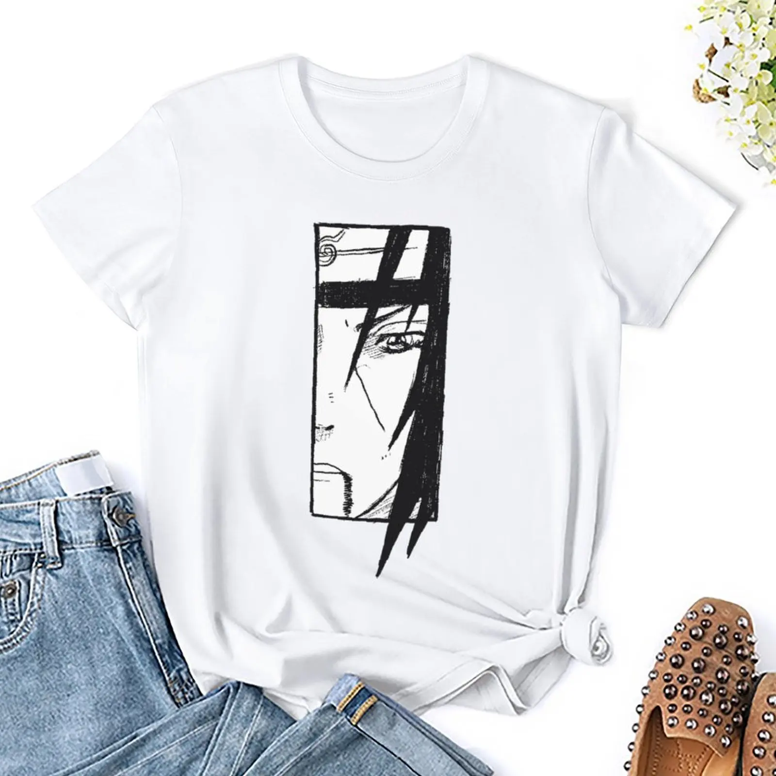 Sad Anime Classic in vendita Top Tee Casual Graphic t-shirt girocollo movimento umorismo Graphic Home