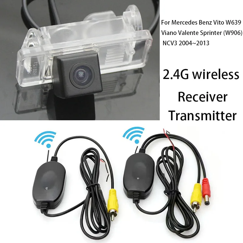 Беспроводная камера заднего вида для Mercedes Benz Vito W639 Viano Valente Sprinter (W906) NCV3 2004 ~ 2013 Камера заднего вида ночного видения Беспроводная камера заднего вида для Mercedes Benz Vito W639 Viano Valente Sprinter (W906) NCV3 2004 ~ 2013 Камера заднего вида ночного видения