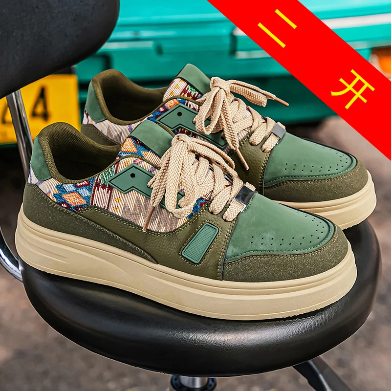 

Men's Retro Casual Sports Shoes, Fashionable Thick-soled Street Shoes, Comfortable Daily Walking Sports Shoes