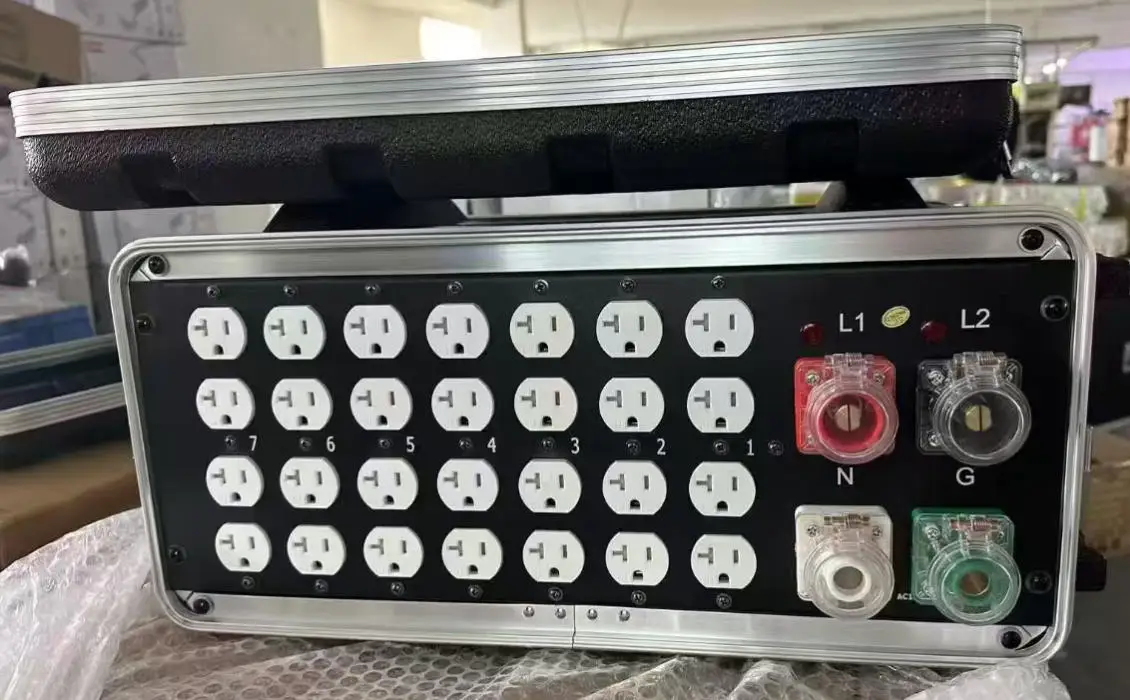 Camlock Input Supply 28*Edison Output Socket Power Distribution Box Stage Audio
