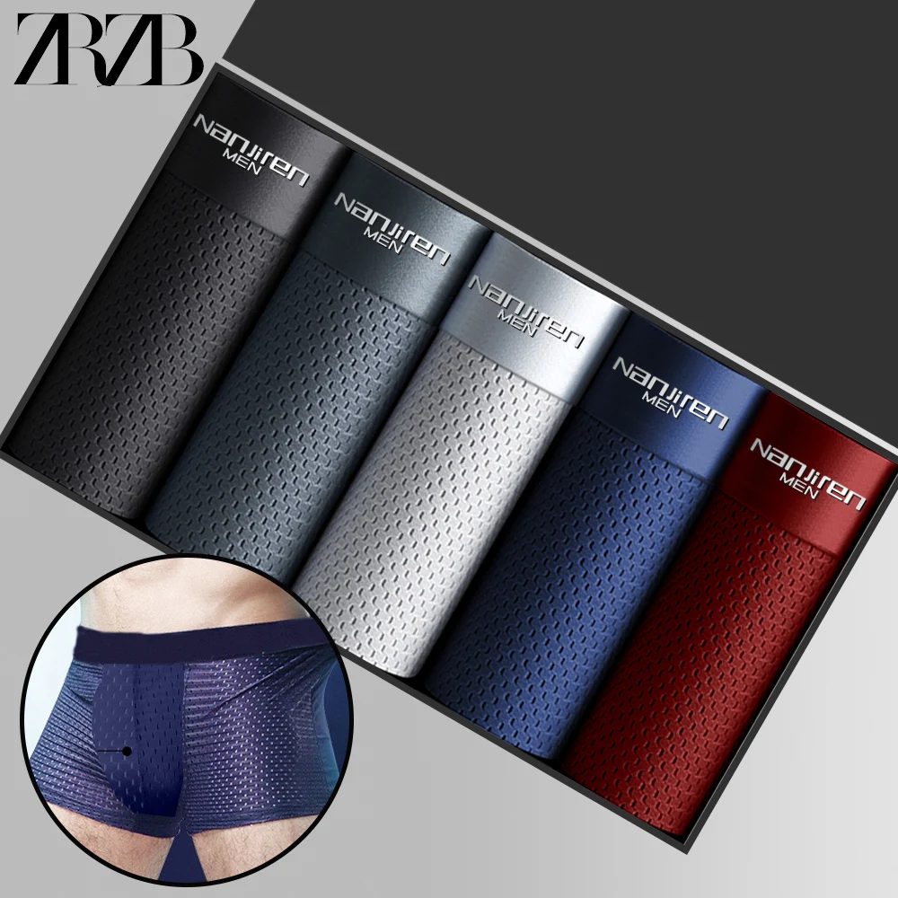 Men's Panties Men Underwear Boxershorts Men Boxer Men Ropa Interior Hombre Calzoncillos Breathable Hombre Bamboo Hole Large Size