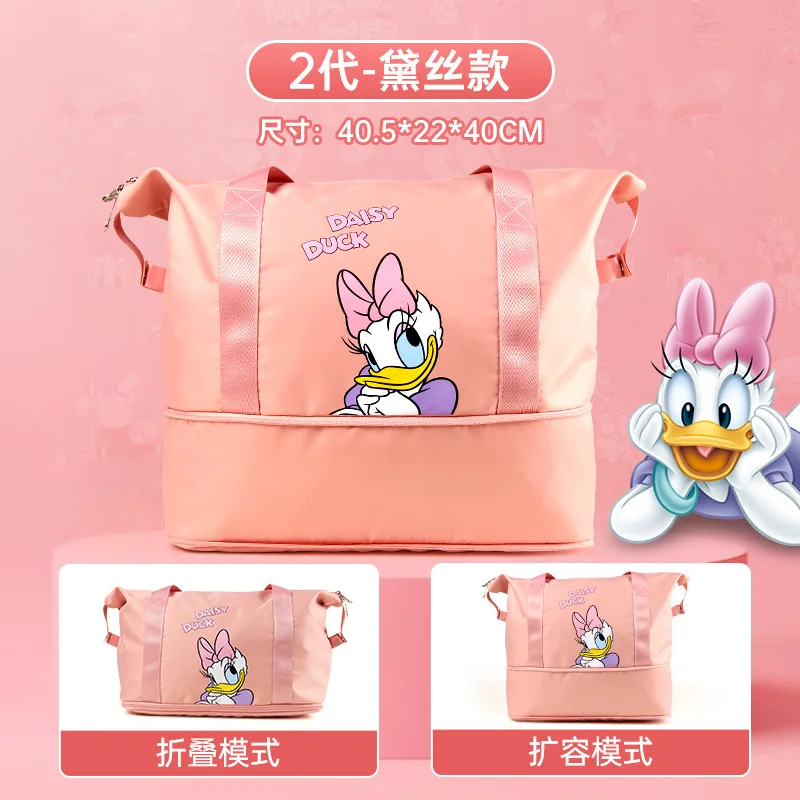 Disney lotso urso pato donald 5561 winnie moda anime bolsa de viagem tote dobrável dos desenhos animados bolsa sacos de armazenamento de bagagem presente