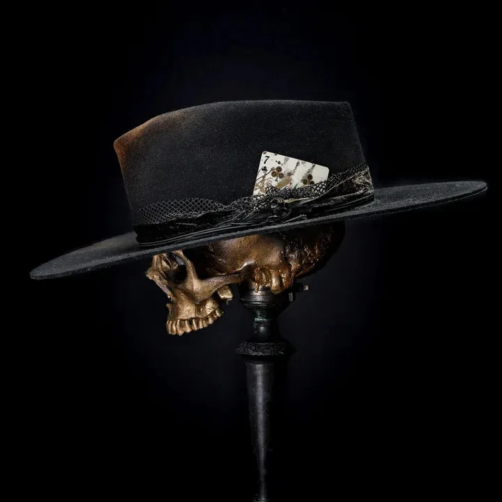 Ribbon Decorated Wool Hat, Fashionable Pure Wool Hat