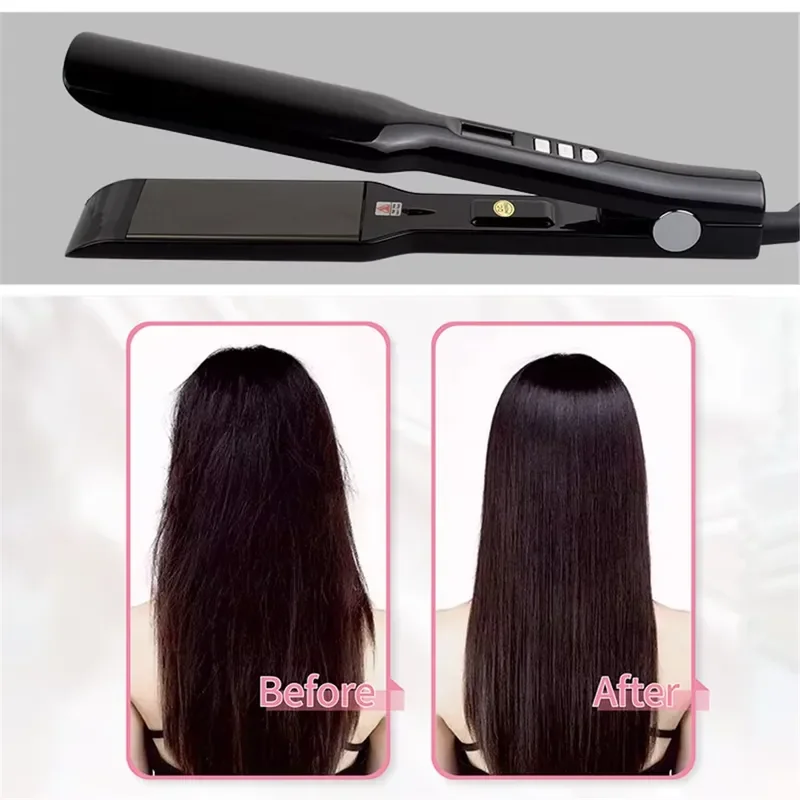 Hair Straightener Titanium Plate Straightening Iron Keratin Treatment Flat Irons 470℉ MCH Fast Heating High Temperature view 5