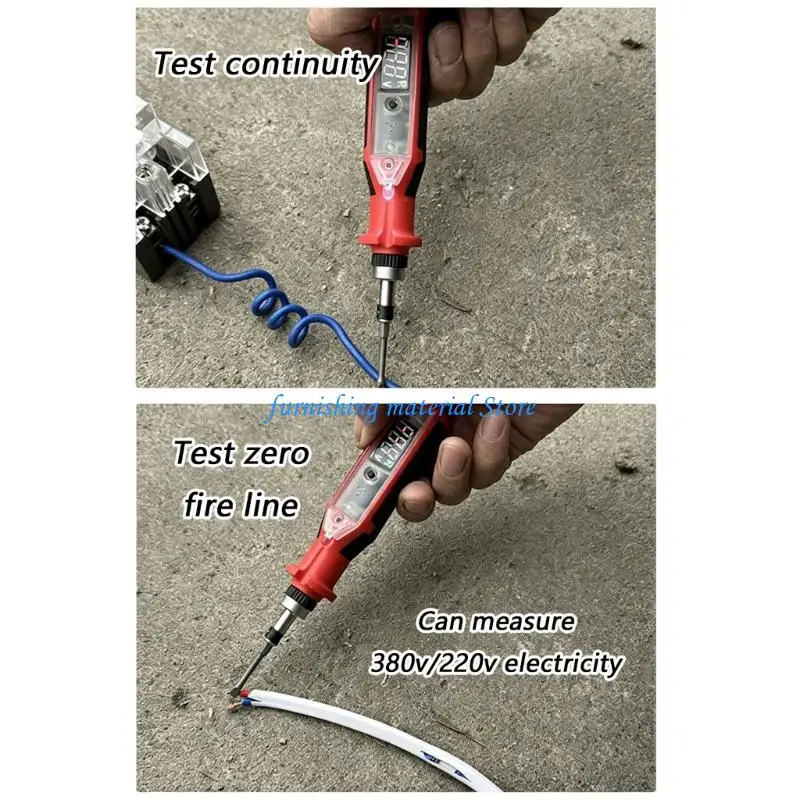 Y5GD Rechargeable None Contact Voltages Tester With Alarm&Visual Indicators For Safe Circuit Inspection Quick Fault Finding