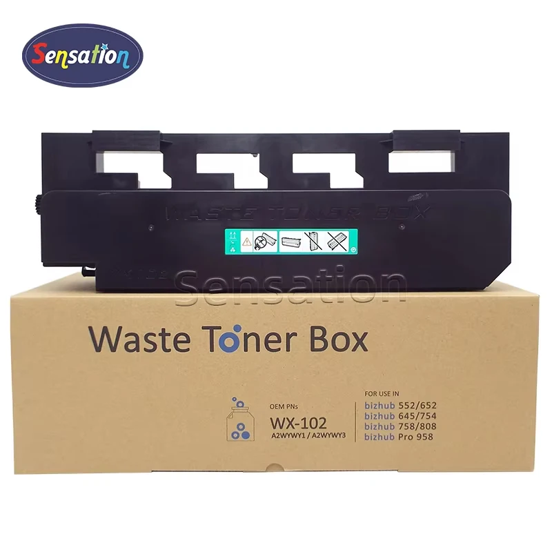 

Совместимый контейнер для отработанного тонера WX-102 для копировального аппарата Konica Minolta Bizhub 552e 652e 654 758 958 654e 754e