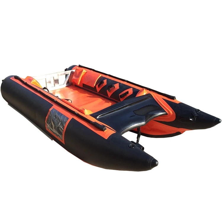 High Performan Racing Thundercat Boat PVC Inflatable High Speed Catamaran 450 Boat For Water Sports