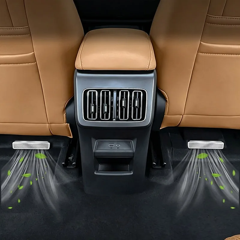 2pcs for Changan CS75PLUS G4 2026 Stainless Steel Dust Cover for The Air Outlet Under The Seat