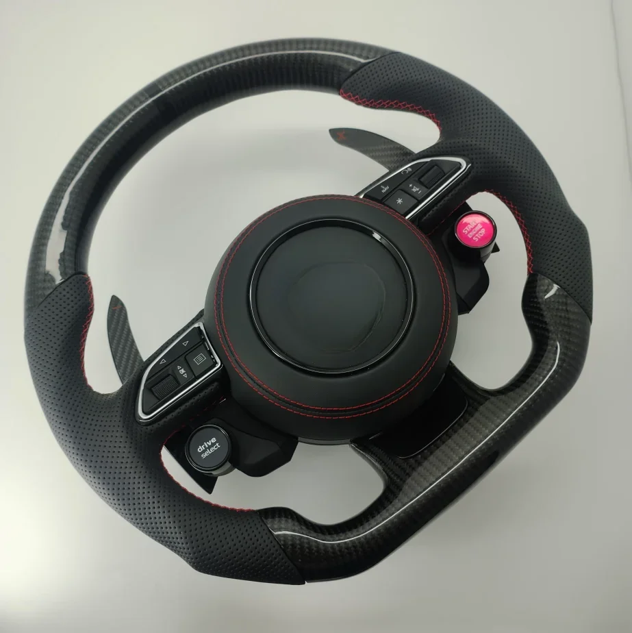 For Q5L A6 Q3 A8L RS3 refitted 3-key carbon fiber R8 steering wheel assembly other auto parts