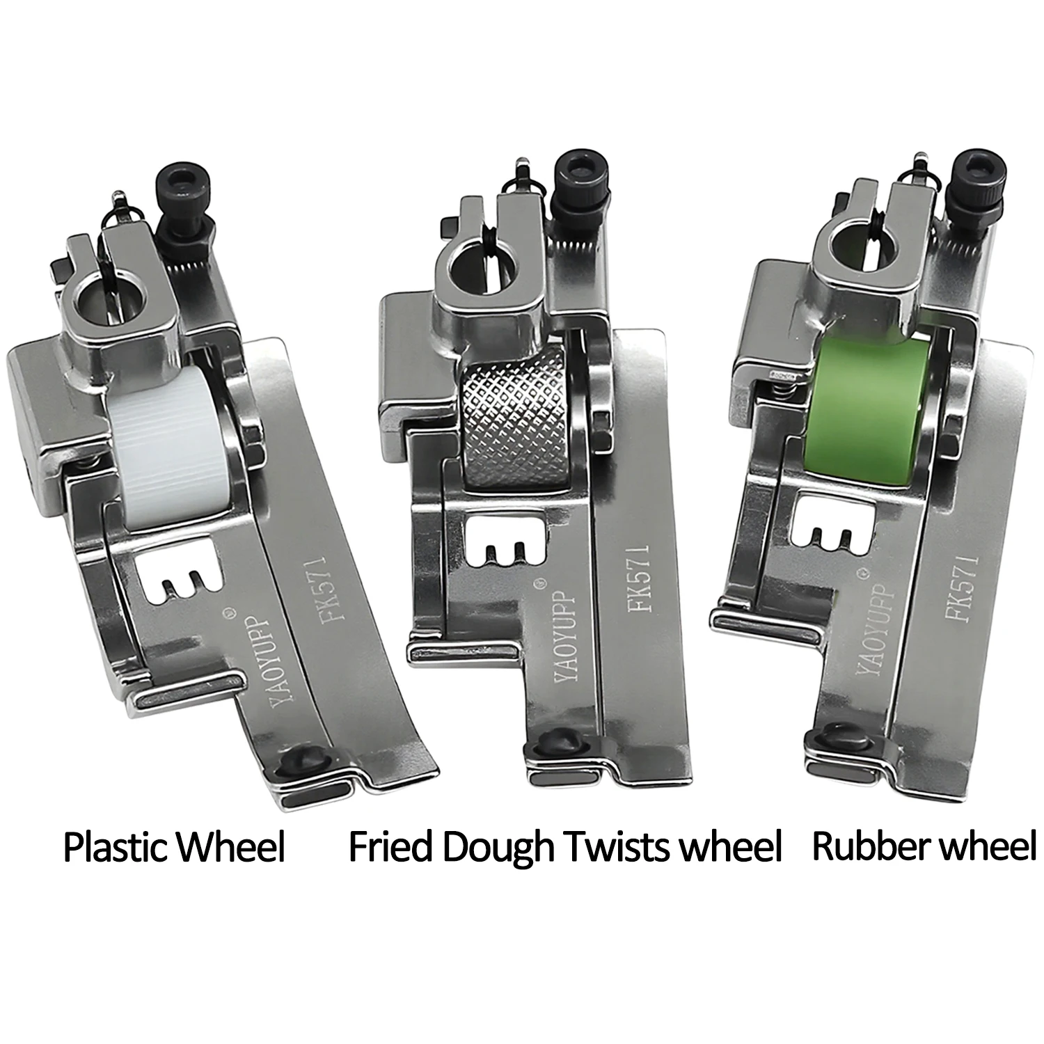 

1 шт. новая трехигольная пятиниточная прижимная лапка с левым лезвием FK571, тонкий материал, аксессуары для промышленных швейных машин