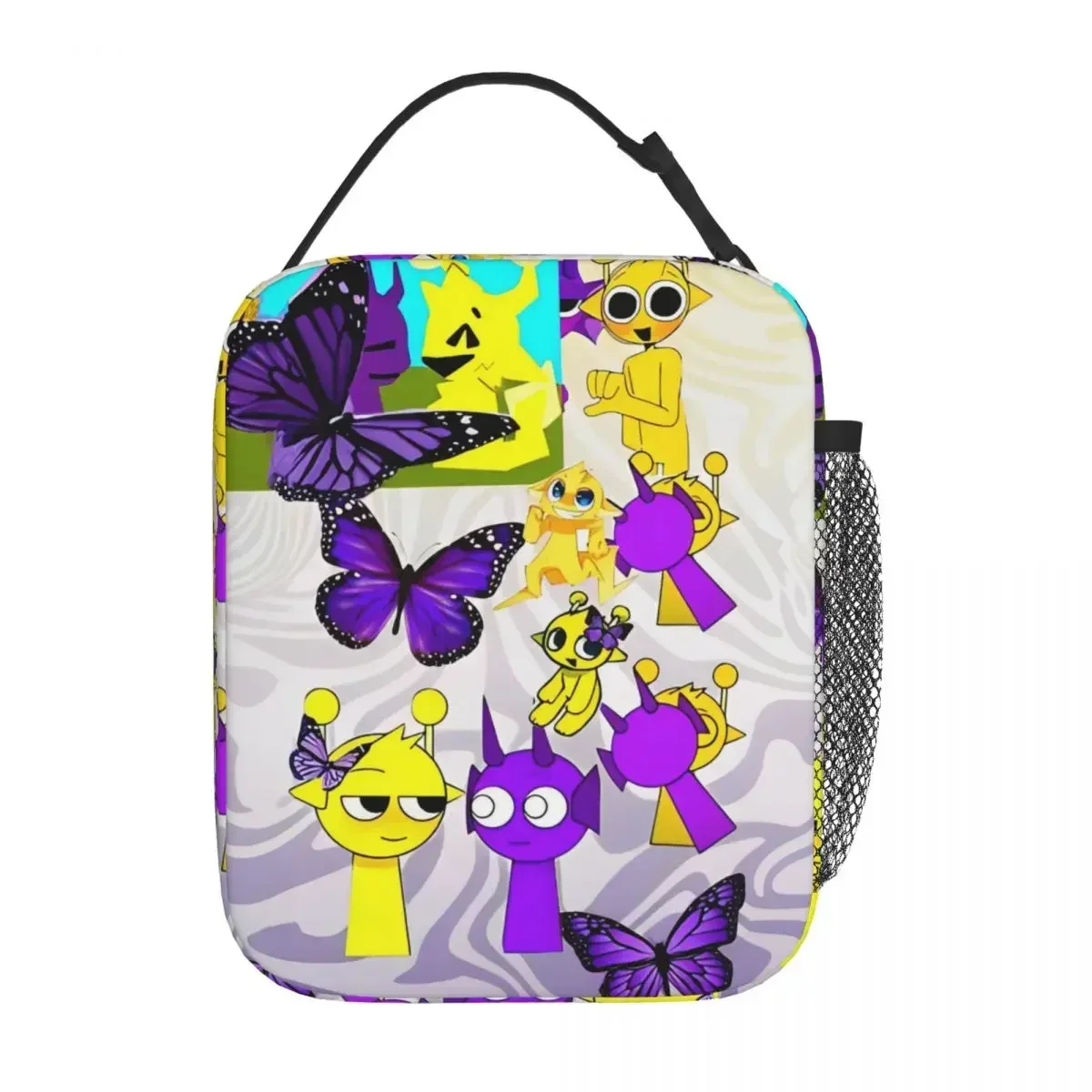 

All My Sprunki Toys Game Insulated Lunch Bags Large Lunch Container Cooler Bag Tote Lunch Box School Outdoor Bento Pouch