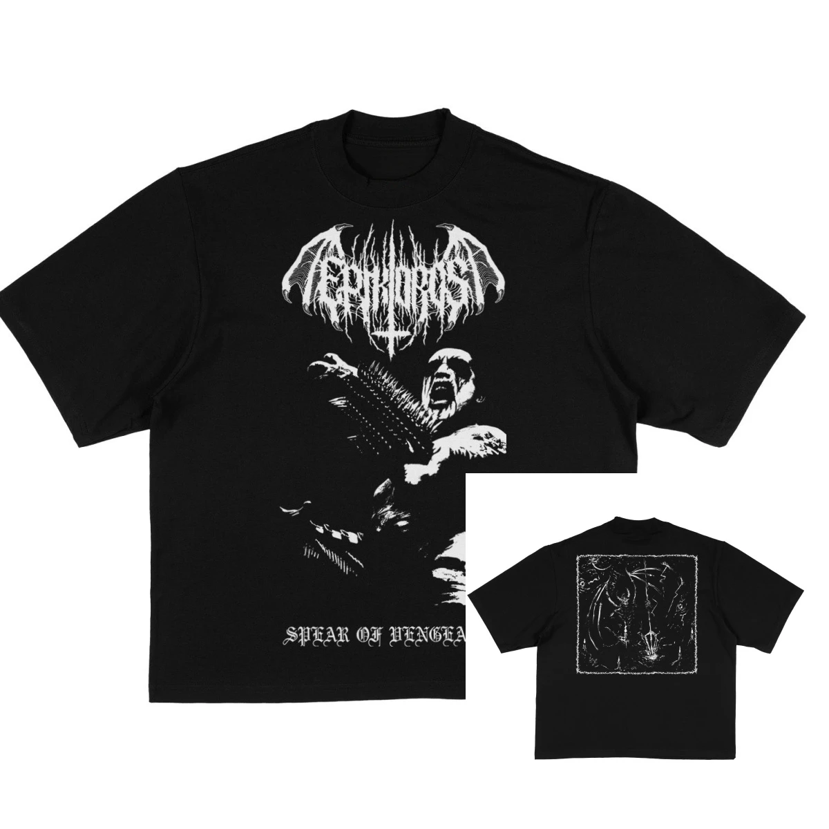Epikoros Spear of Revenge Band T-Shirt 100% Cotton Graphic Tee Men Women Summer Streetwear Top