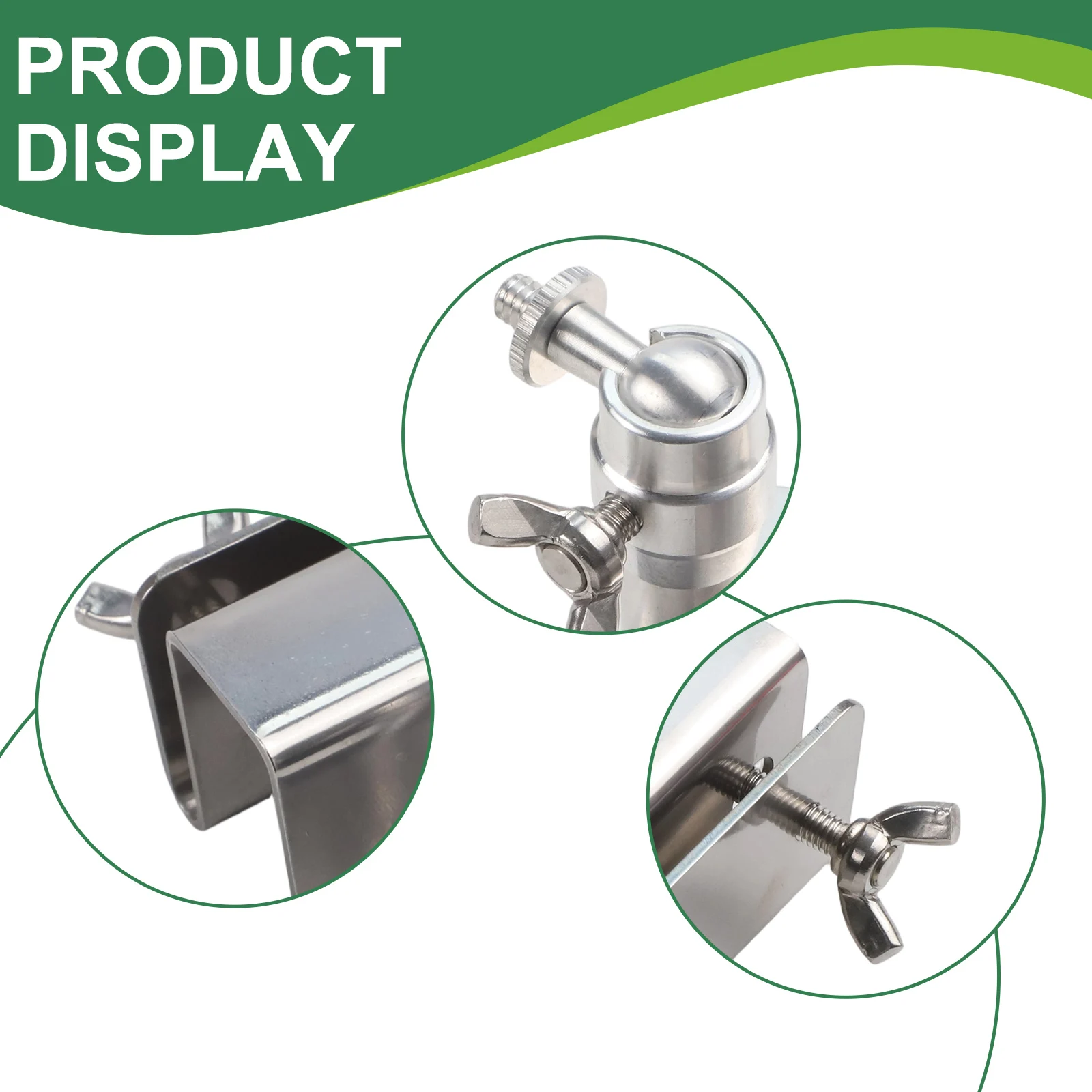 

Регулируемый кронштейн из нержавеющей стали для крепления солнечных панелей на водосточную трубу для камер Eufy и Arlo с простой установкой