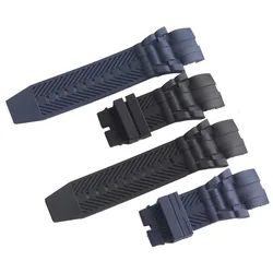 No Logo 26mm Quality Silicone Rubber Watch Band  Diving Male Reserve Watch Belt Sport Specific Lugs Strap Bracelet Watchband