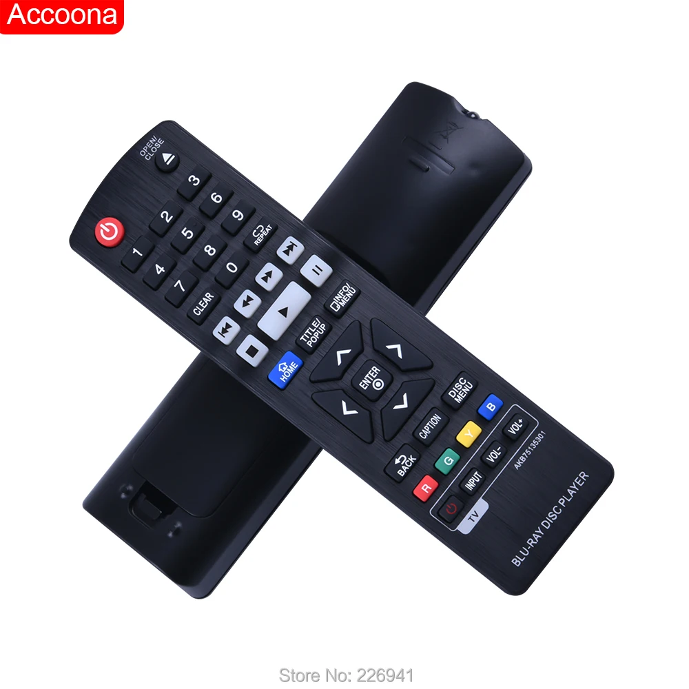 New AKB75135301 Remote Control fit for Blu-ray Disc DVD Player BP330 BP330N BP540 BP540N BP550 BP550N BP630 BP630N BP630S BPM