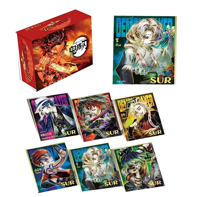 

Demon Slayer Collection Cards Shuo Card Xxr Limited Edition Original Cyberpunk Anime Theme Card Toys For Children