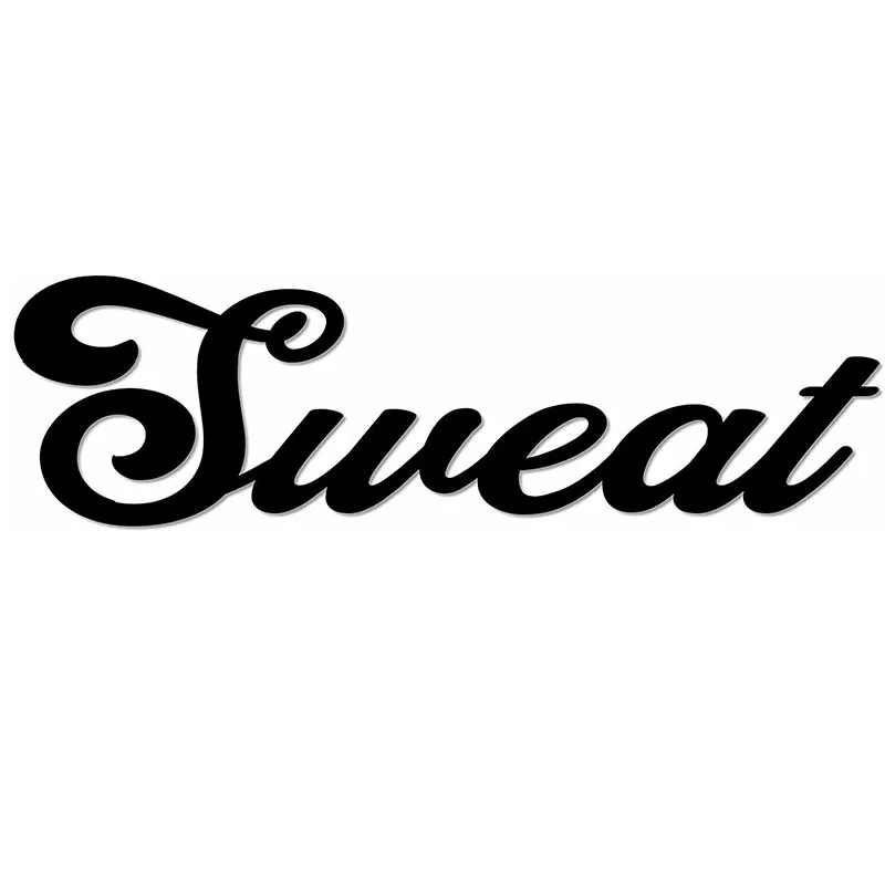 Sweat Metal Home Gym Sign Metal Word Art for Athlete Home Gym Large For Home Gym And Wall Dectoration Metal Art