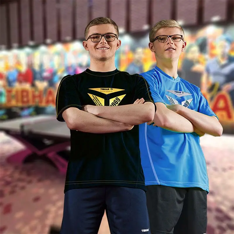 

TIBHAR table tennis wear Felix round-neck shirt quick-dry breathable short-sleeved training wear 25 styles 1969