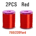 2PCS 75D Red