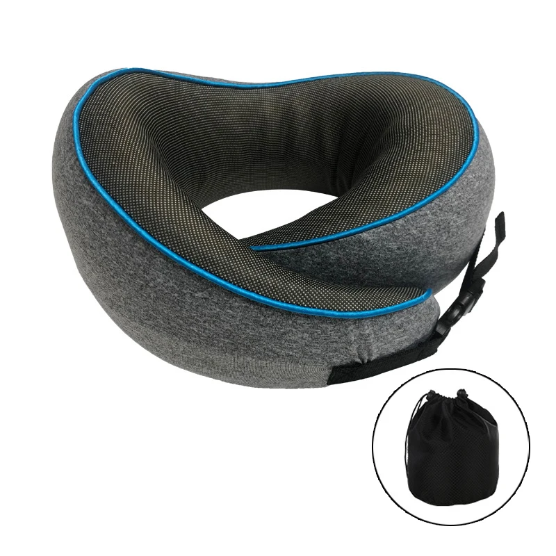 

New U-Shaped Memory Foam Neck Pillow Cervical Vertebra Travel Portable Noon Break Pillow Healthcare Nap Sleep Camping Pillow