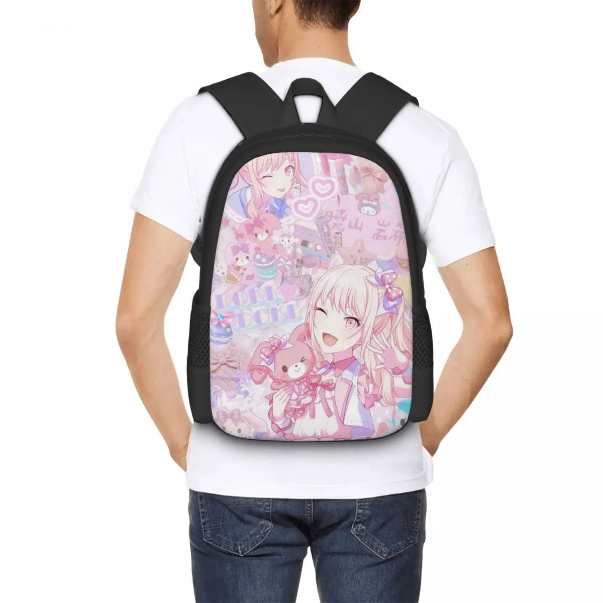 

Project Sekai Mizuki Akiyama Student Backpack School Bag Hiking Travel Daypack for Boys Girls Fashion Bookbag Shoulder Bags