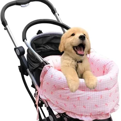 Dog Stroller Pad Set 3pcs,Puppy Mats Pillow Set,Outdoor Stroller Accessories for Pets,Puppy Stroller Edge Cushion,Stroller Guard