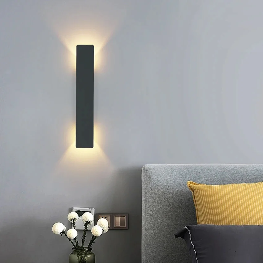 Imagem -06 - Impermeável Led Wall Luminárias up And Down Lights Lâmpadas Modernas Interior e Exterior Sala de Estar e Quarto Scorce