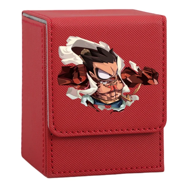 Monkey D Luffy ONE PIECE Card Case Shanks Portgas Thousand Sunny Diy Leather Action Toy Figure Anime Game Collection Storage Box