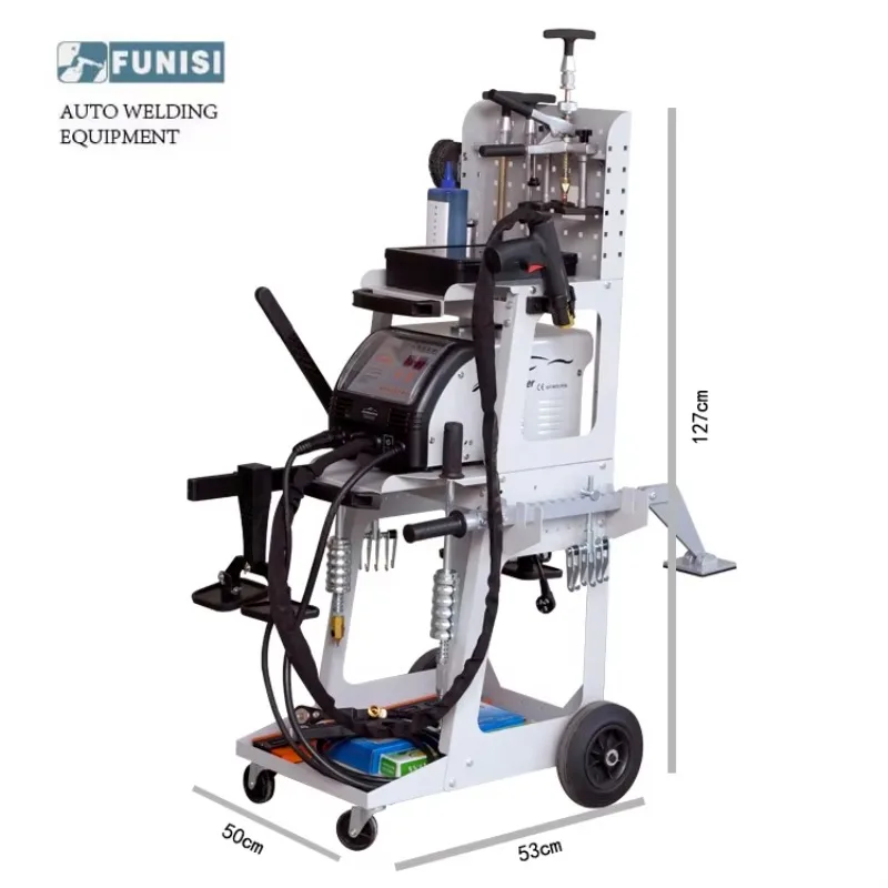 F90ES5 Steel Auto Body Repair Equipment Dent Puller Machine For Workshop With Refine Gun