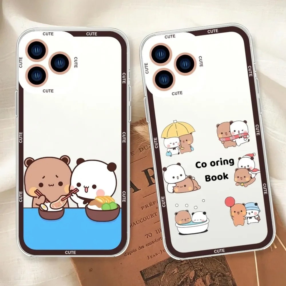 DUDU BUBU Kawaii Phone Case For iphone 11 12 13 14 Mini Pro Max Transparent Shell