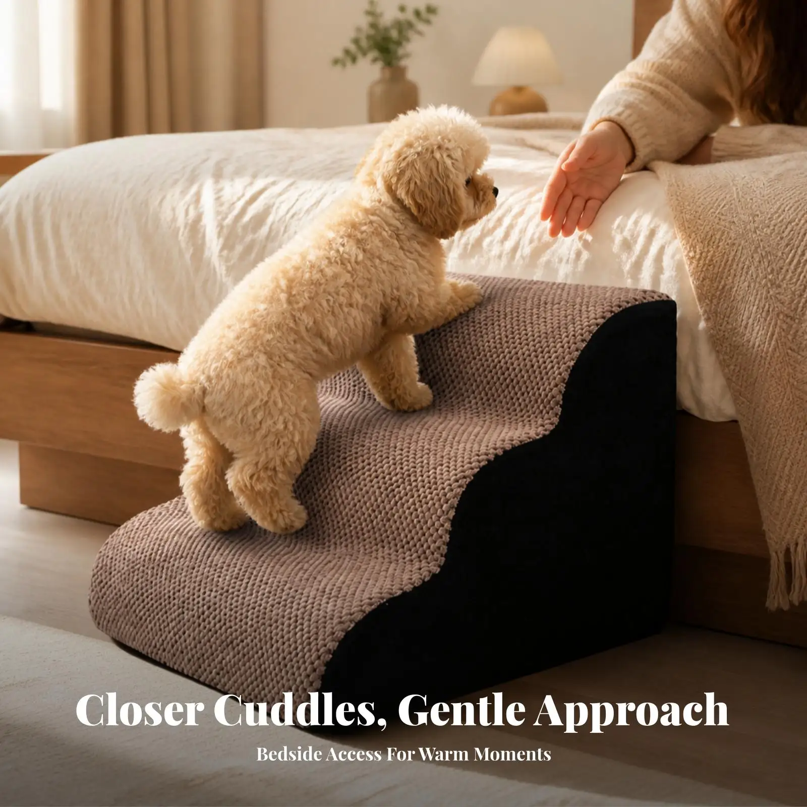 pet-staircase-for-bed-large-dog-ramp-with-detachable-cover-for-aging-pets-indoor-use-wood-grain-style