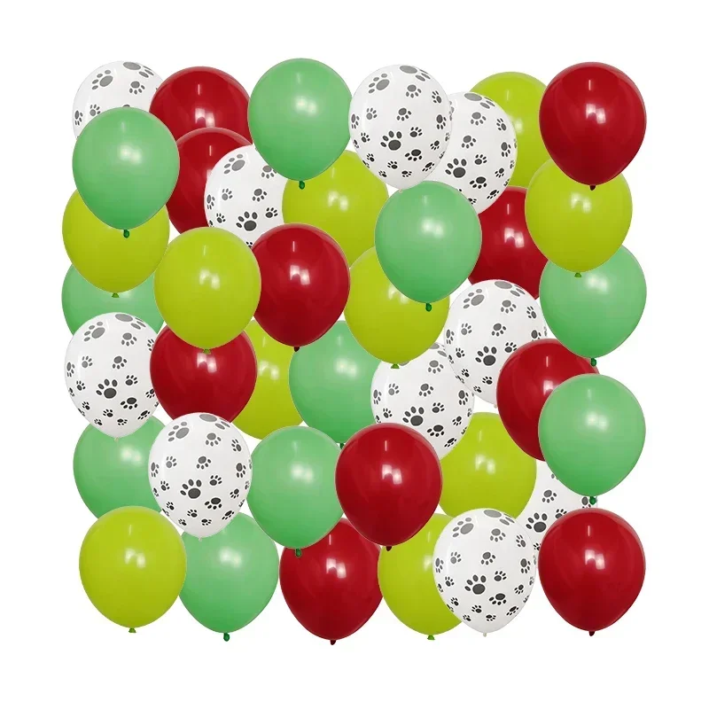 40pcs Mix 10'' Pets Dog Paw Latex Balloons Animal Theme Party Decor Kids Classic Toys Globos Helium Air Inflatable Balls Supply