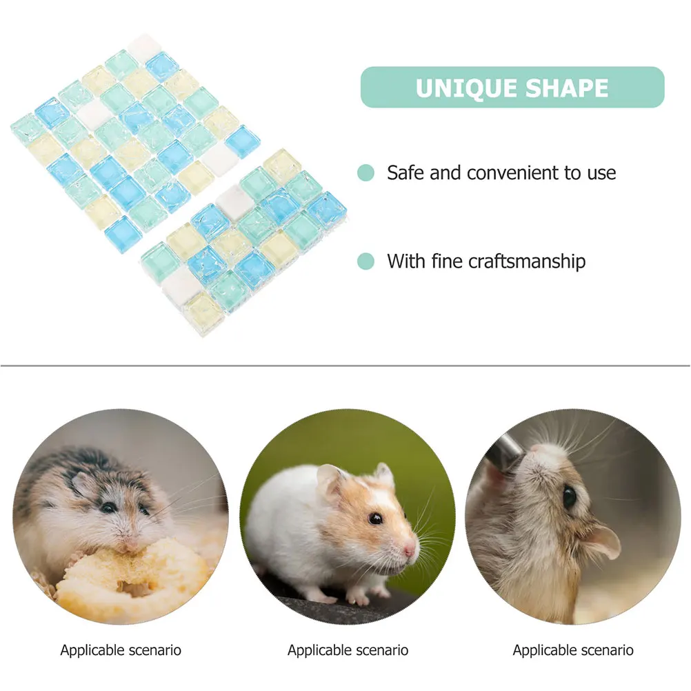 

3Pcs Hamster Cooling Mat Summer Small Pet Cooling Pad Lightweight Cooling Blankets