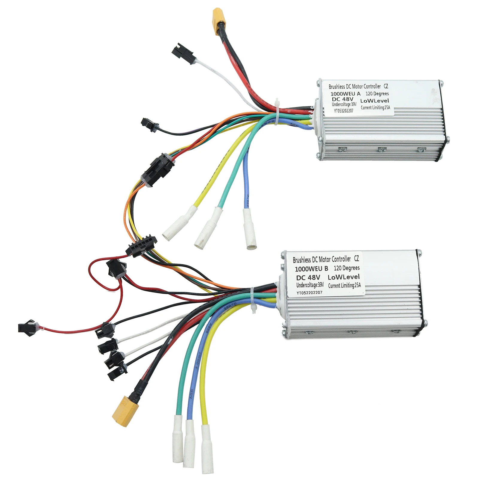 48V 25A 1000W Dual Controller for KUGOO G-Booster Electric Scooter LCD Dispaly Meter Dashboard Front Rear Motor Drive Parts