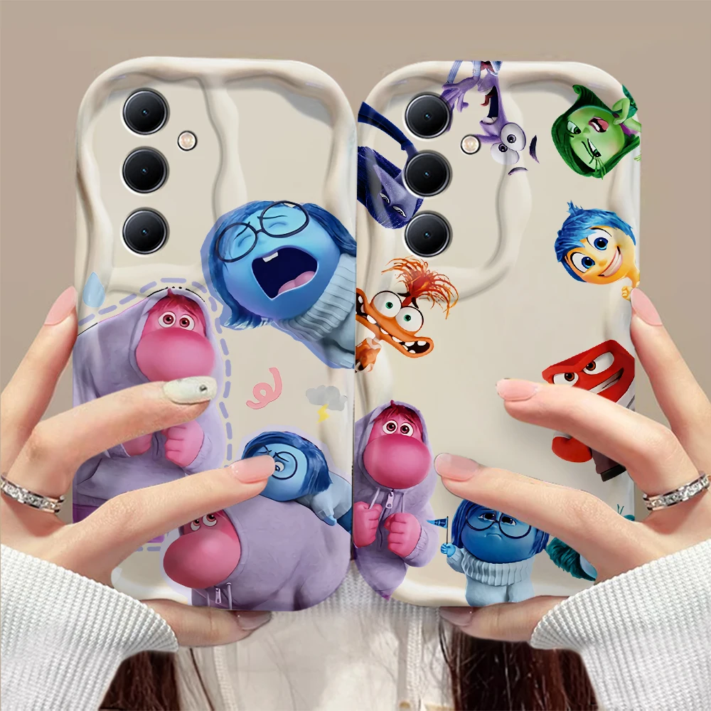 Cartoon Cute Inside Out 3D Wave Case for OPPO Realme 12 11 10 9 8 7 7i 6 5 Pro Plus C67 C55 C31 C35 C11 C12 C15 C20 C21Y Cover