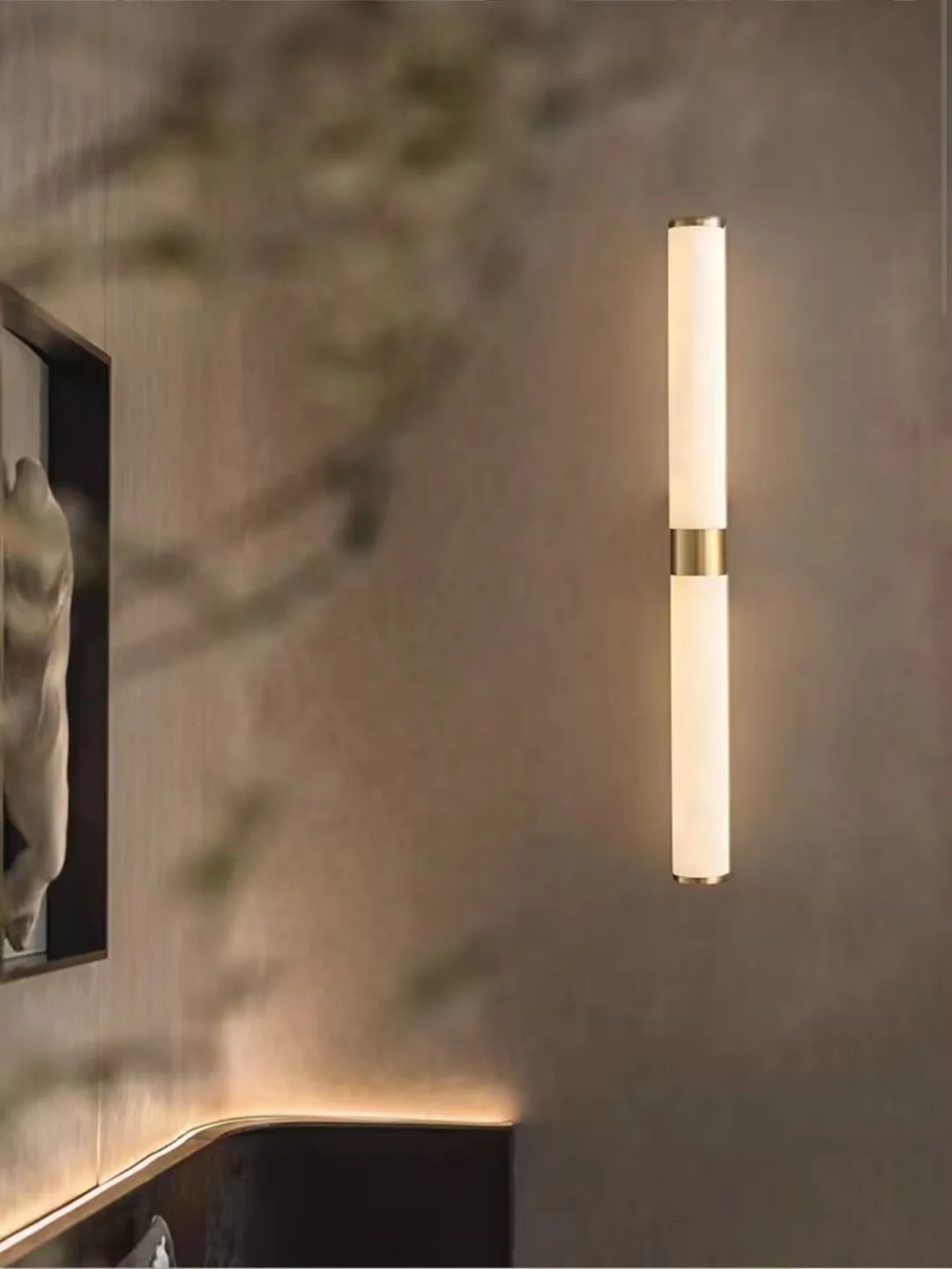 Cross border new imitation travertine wall lamp, Italian bedroom bedside lamp, creative restaurant decoration lamp