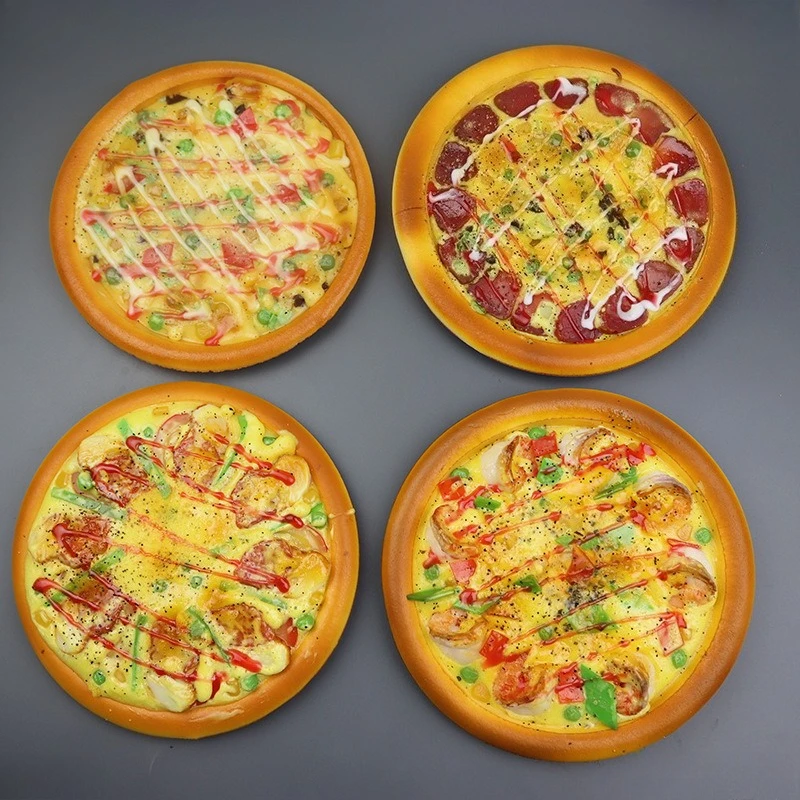 

18cm Fake Pizza Prop for Decoration, Realistic PU Pizza Replica for Photo Booth, Party, Home and Store Display of Fake Pizza